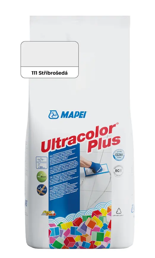 Spárovací hmota Mapei Ultracolor Plus 2 kg 111 stříbrošedá