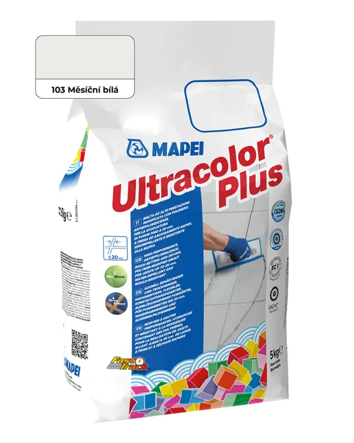 Spárovací hmota Mapei Ultracolor Plus 5 kg 103 měsíční bílá