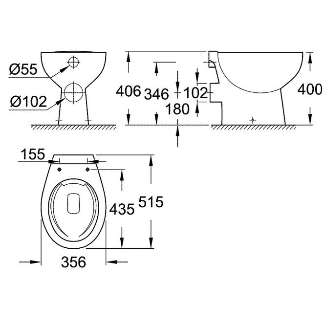 WC mísa Bau Ceramic