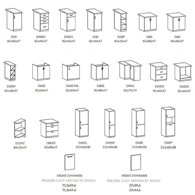 Kuchyňská skříňka Prowansja G60KN Borovice Andersen,5