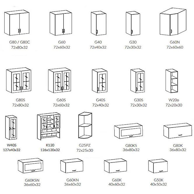 Kuchyňská skříňka Prowansja G60KN Borovice Andersen,6