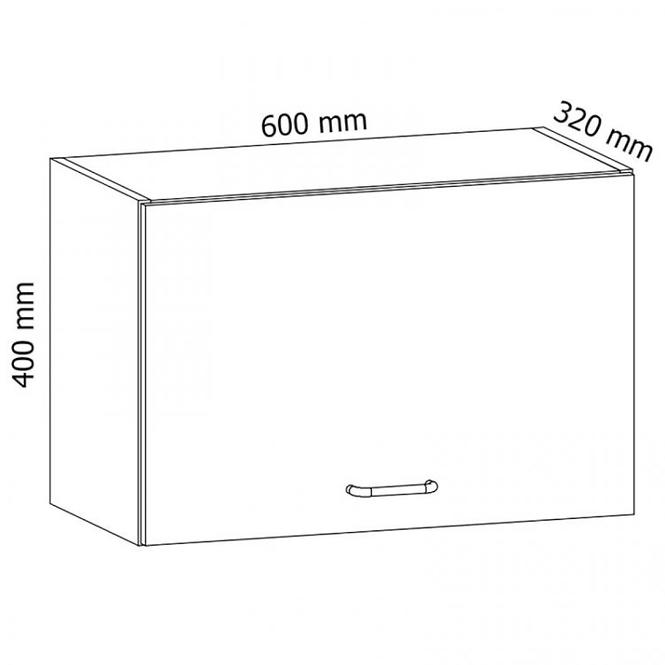 Kuchyňská skříňka Sycylia G60k Bílá/Borovice Andersen