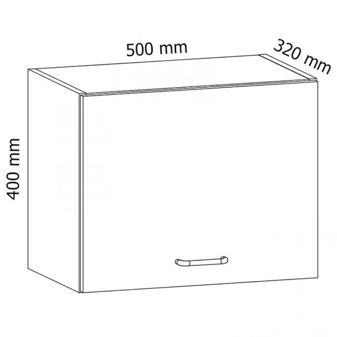 Kuchyňská skříňka Sycylia  G50k bílá/Borovice Andersen