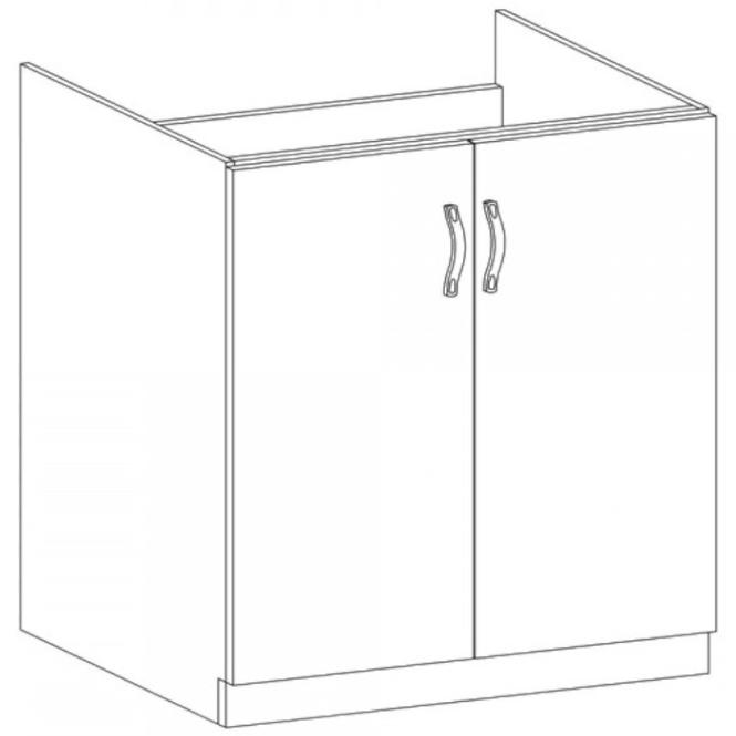 Kuchyňská skříňka Sycylia  D80z Bílá/Borovice Andersen