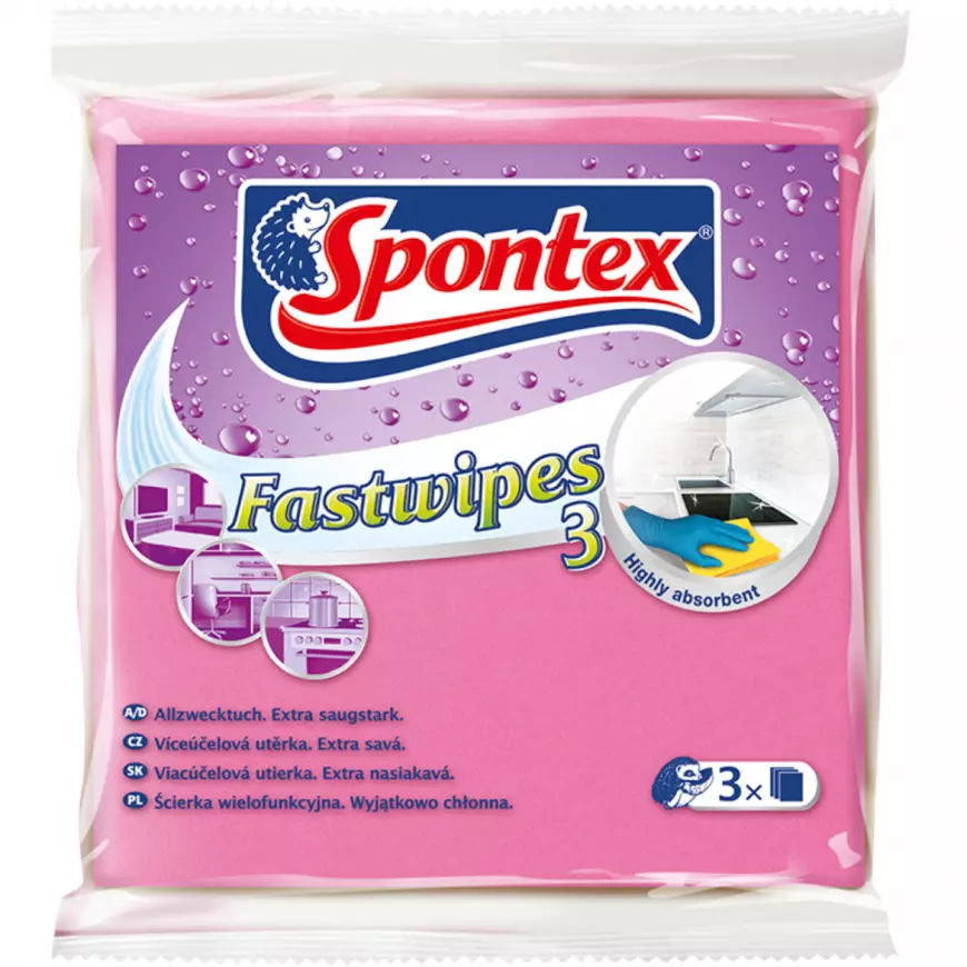 Utěrky univerzální Fast Wipes - 3 ks. Spontex