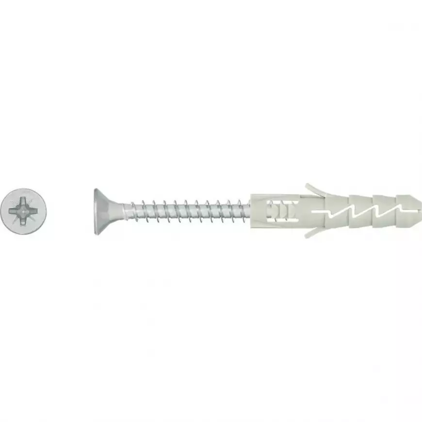 Hmoždinka rozpěrná FIX+ 6 mm s vrutem (15 ks/bal.)