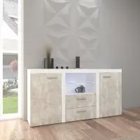 bílá/beton