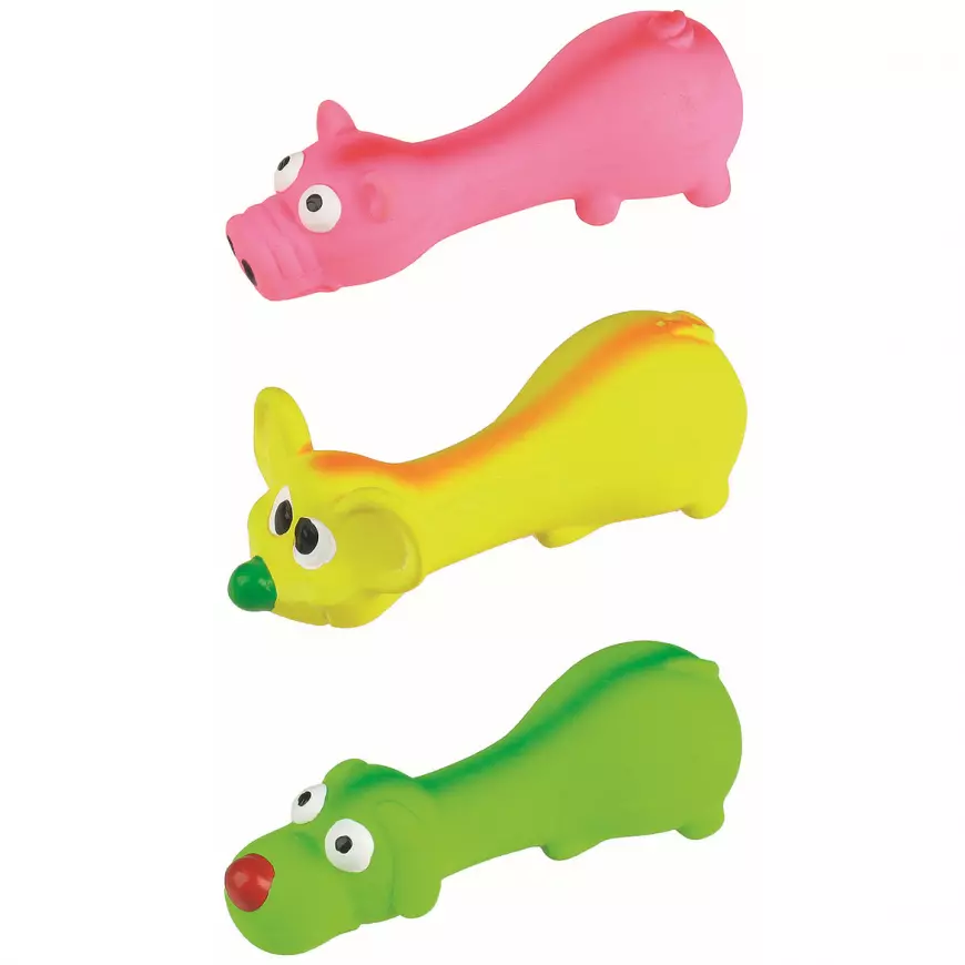 Latexová hračka se zvukem zvířátka mix 15 cm
