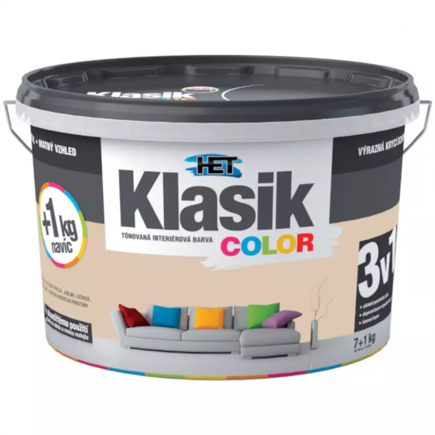 Het Klasik Color 0217 béžový kávový 7+1kg