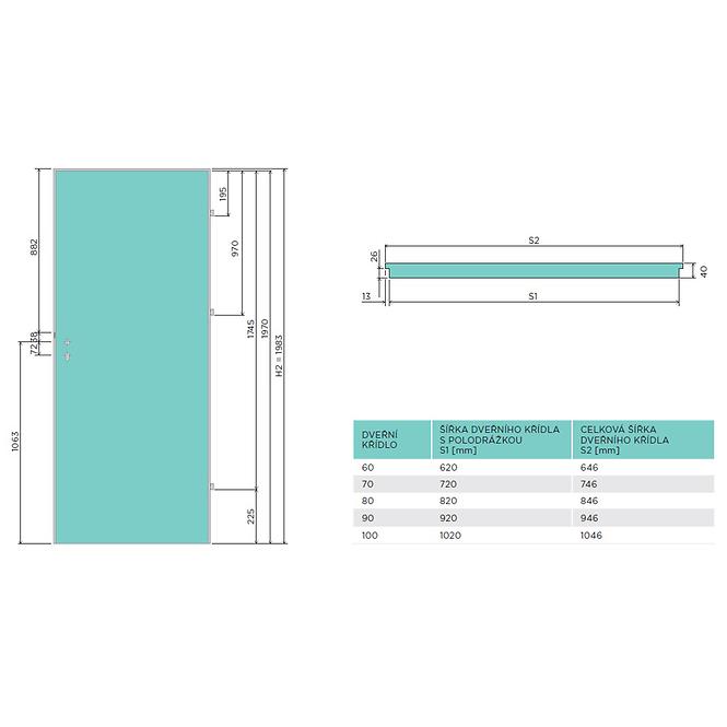 Interiérové dveře Prestige PU 02 80L antarcit,3