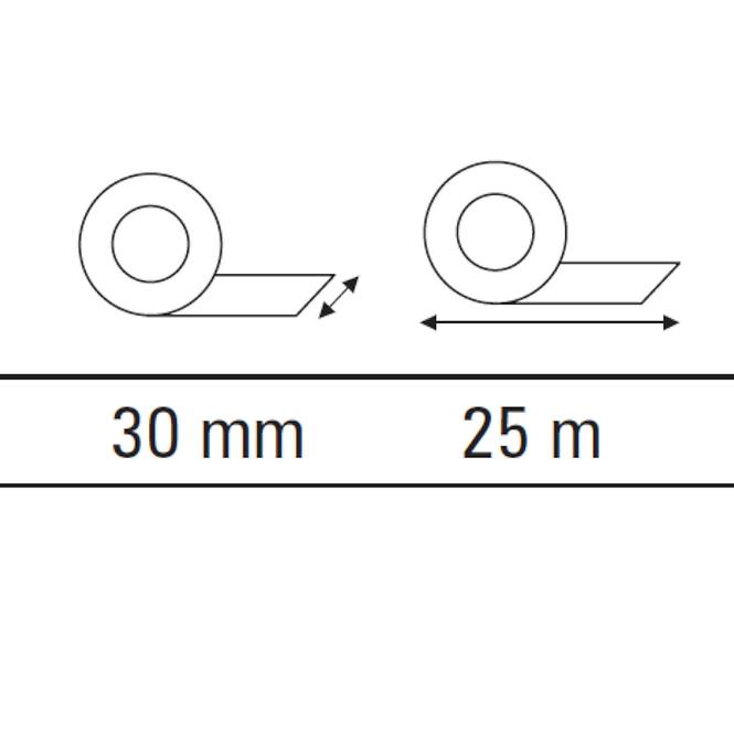 Páska PVC hladká 30 mm/25 m motive,3