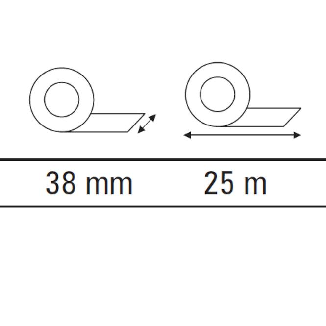 Páska PVC hladká 38 mm/25 m motive