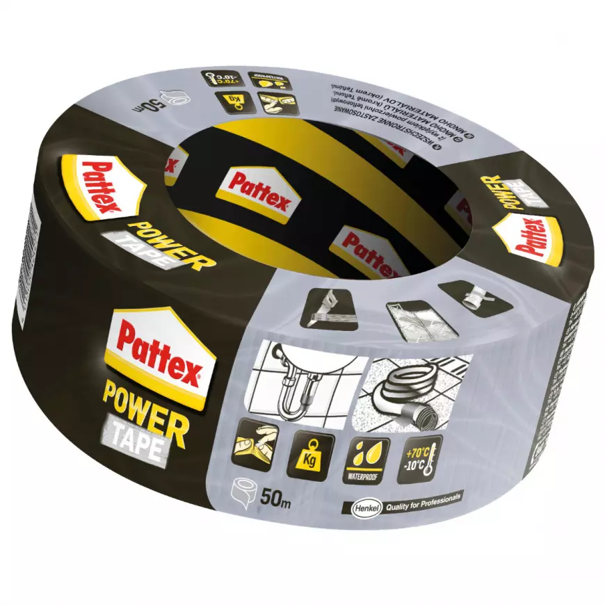 Pattex power tape 50 m strieborna