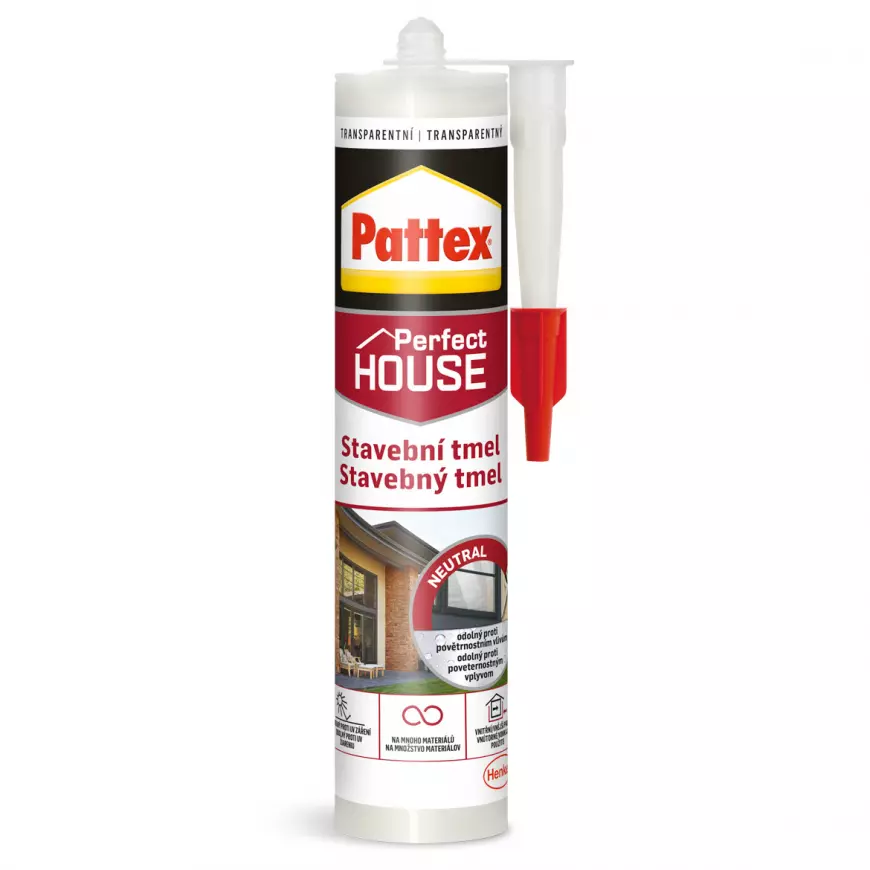 Silikon stavební Pattex transparentní 280 ml