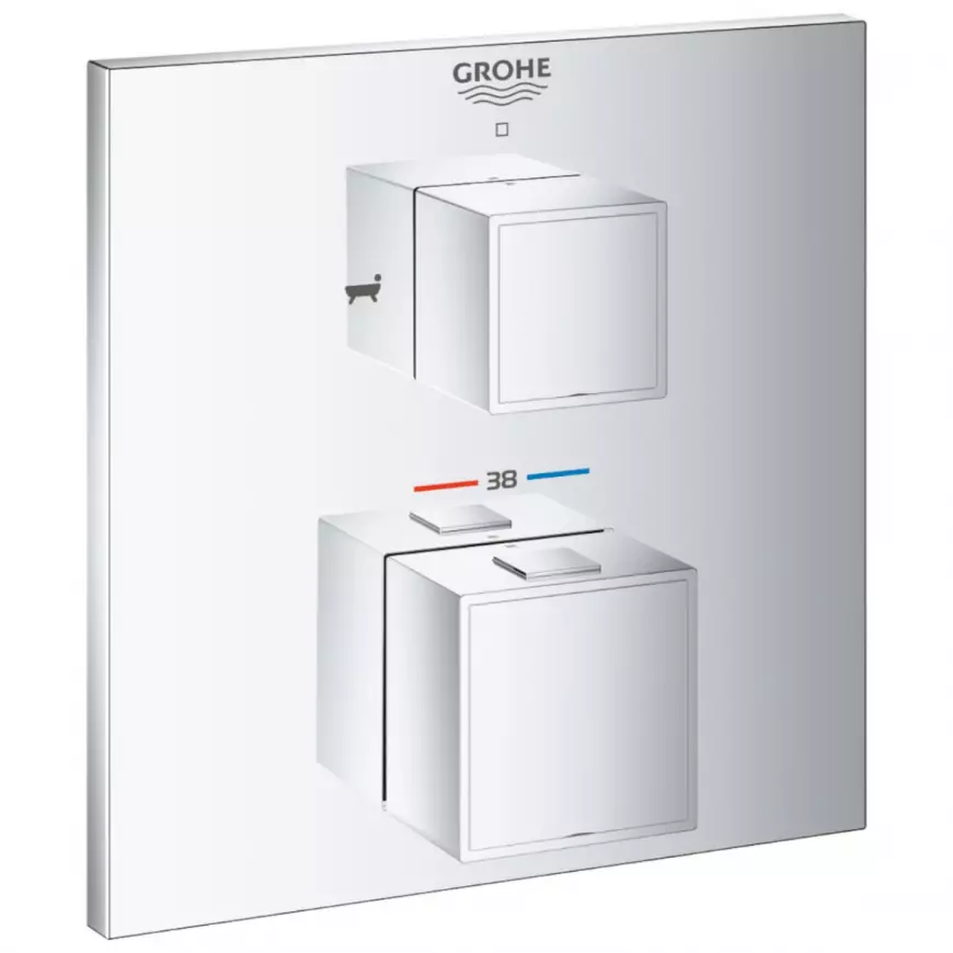 Baterie sprchová/vanová termostatická podomítková GROHTHERM CUBE 24155000