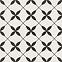 Dlažba Clover black pattern 29,8/29,8 