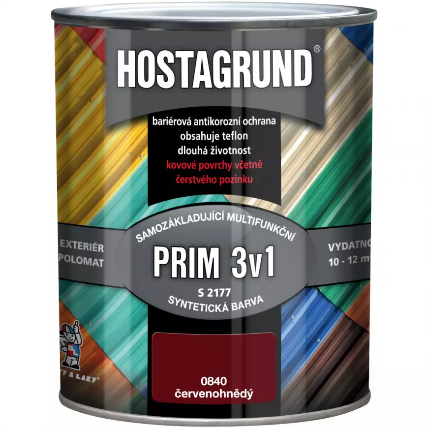 Hostagrund prim3v1 0840 červenohnědý 0.6l