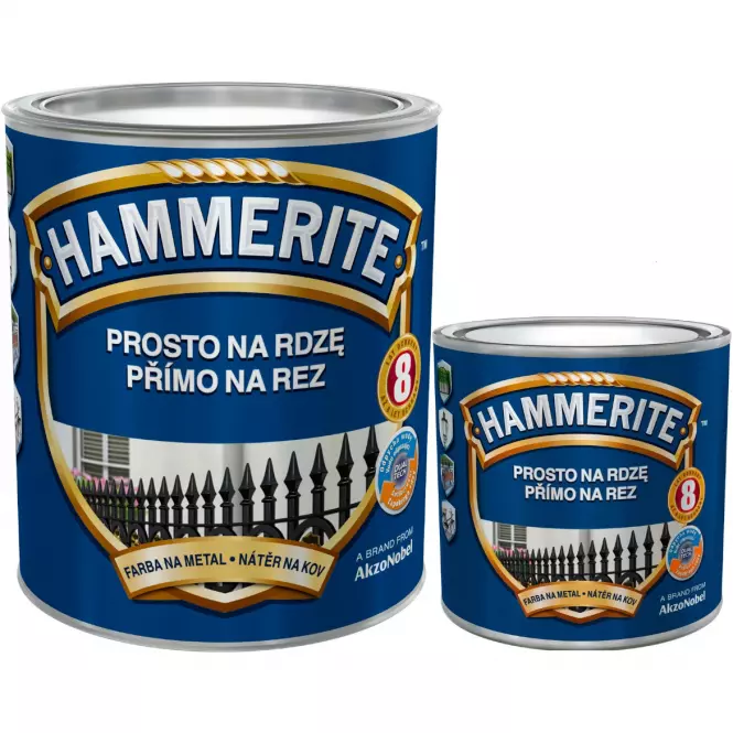 SET Hammerite hladká stříbrná 0,7L+0,25L