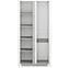 Skříň Lumens 92 cm Bílá Lesk/Beton,4