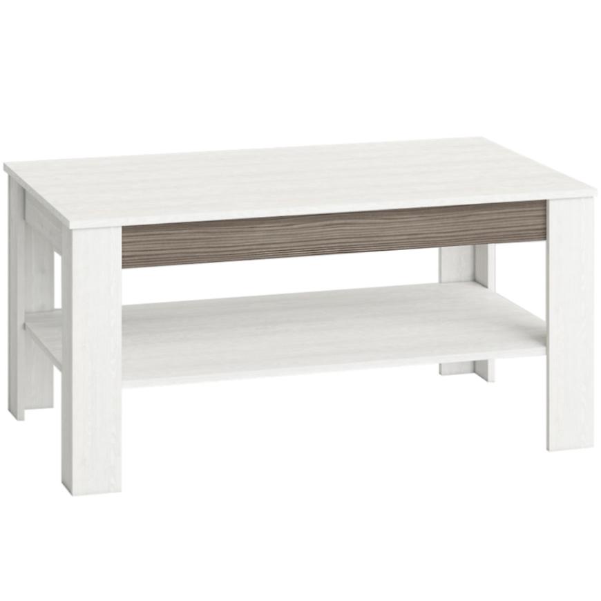 Levně Konferenční stolek Blanco 114 cm, borovice sněžná / new grey