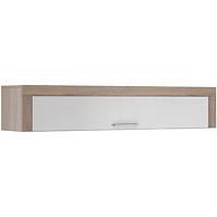 Policová skříňka One 155 cm Bílý/Dub Sonoma