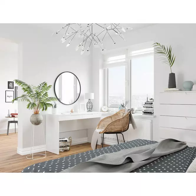 Komoda Selene 65 cm Bílá Mat/Bílá Lesk,12