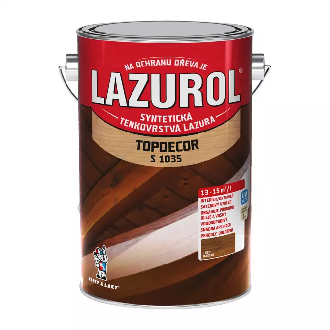 Lazurol Topdecor  kaštan 4,5L