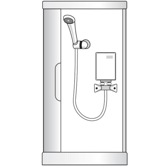 Elektrický ohřívač vody sprch. 5 kW Perfec ,3