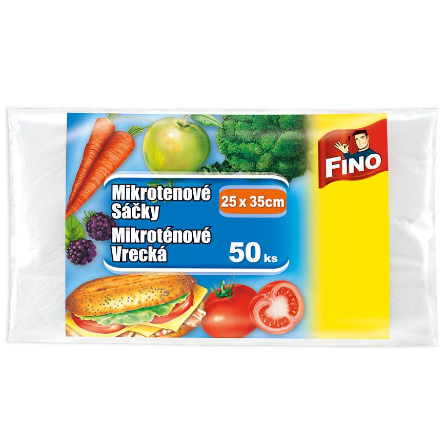 Plastové sáčky na potraviny Fino 25x35 cm, 50 ks