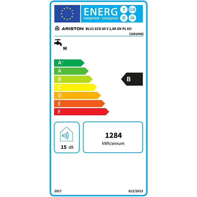 Ohřívač vody Ariston Blu1 eco 80V 1,8 EN PL EU        