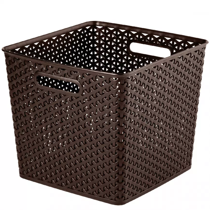 Koš obdel. my style 25l 196898 tm. hnědý