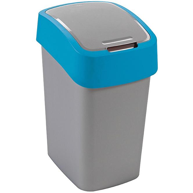 Odpadkový koš flip bin 10l 217816 stříbrno/modr.