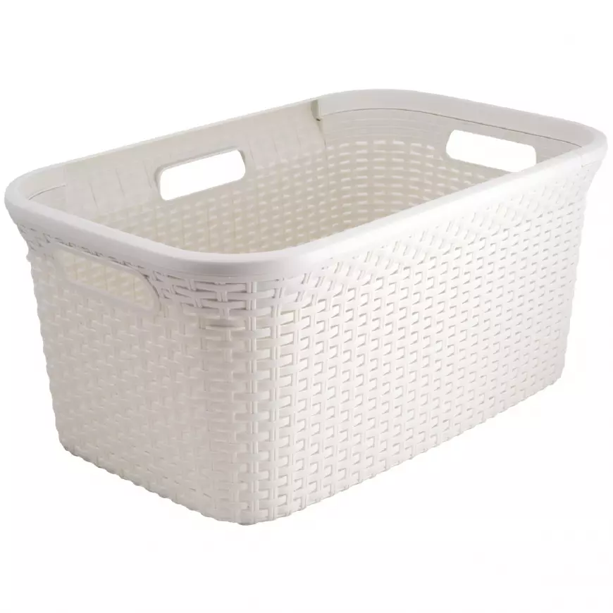 Koš na čisté prádlo style 45l 187492 krémová