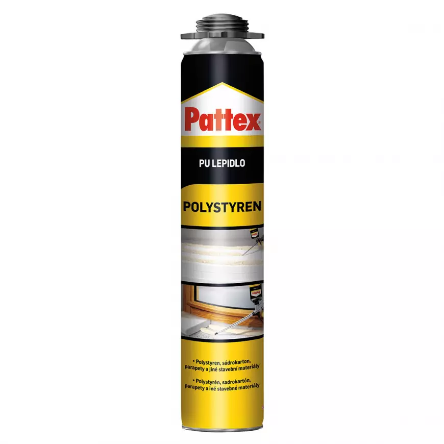 Montážní pěna Pattex pu lepidlo polystyren pistolová 750 ml