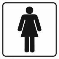 Fólie inverzní/transparentní – WC ženy