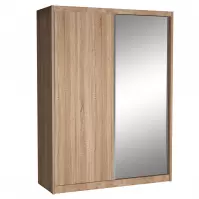 Šatní skříň Maciej 180cm Zrcadlo Dub Sonoma