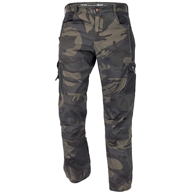 Kalhoty Crambe camouflage XL