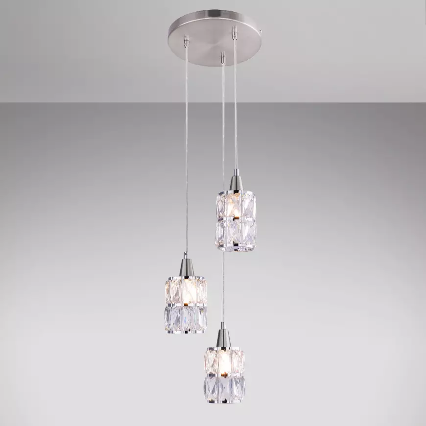 Svítidlo 15760-3 CHROM KRYSTALY LW3
