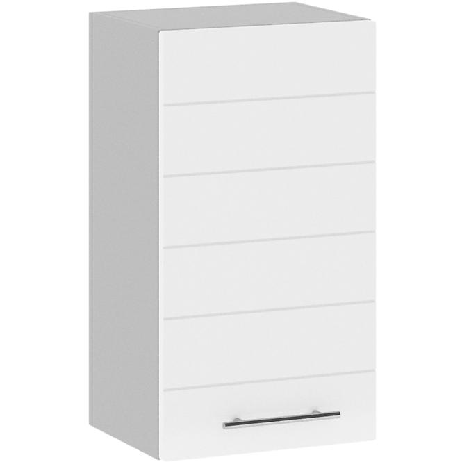 Kuchyňská skříňka Daria 40cm, bílá/ popelavě šedá, G40 1D