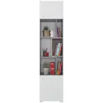 Regál Sigma 45cm Beton/Bílá/Dub klasický