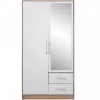 Skříň Smart 100x190x56 cm Dub Sonoma/Bílá