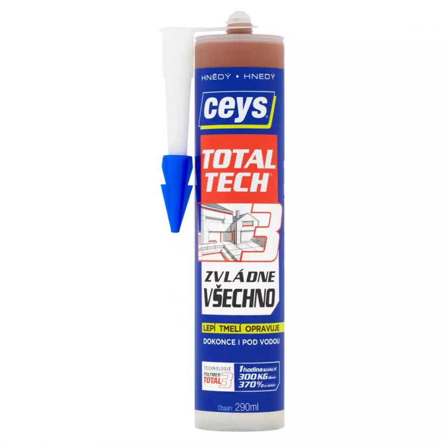 Lepidlo univerzální Ceys Total Tech hnědý 290ml