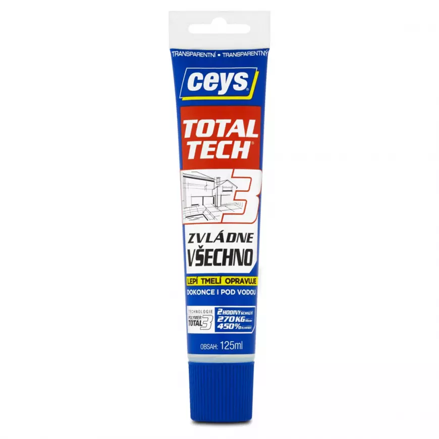 Lepidlo univerzální Ceys Total Tech transparentní 125ml