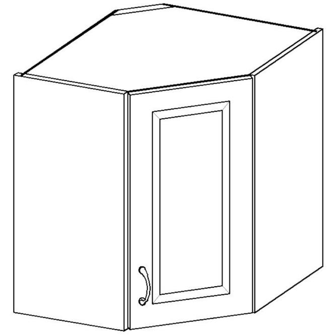 Kuchyňská skříňka Stilo, bílá/dub artisan, 58X58 GN-72 1F,2