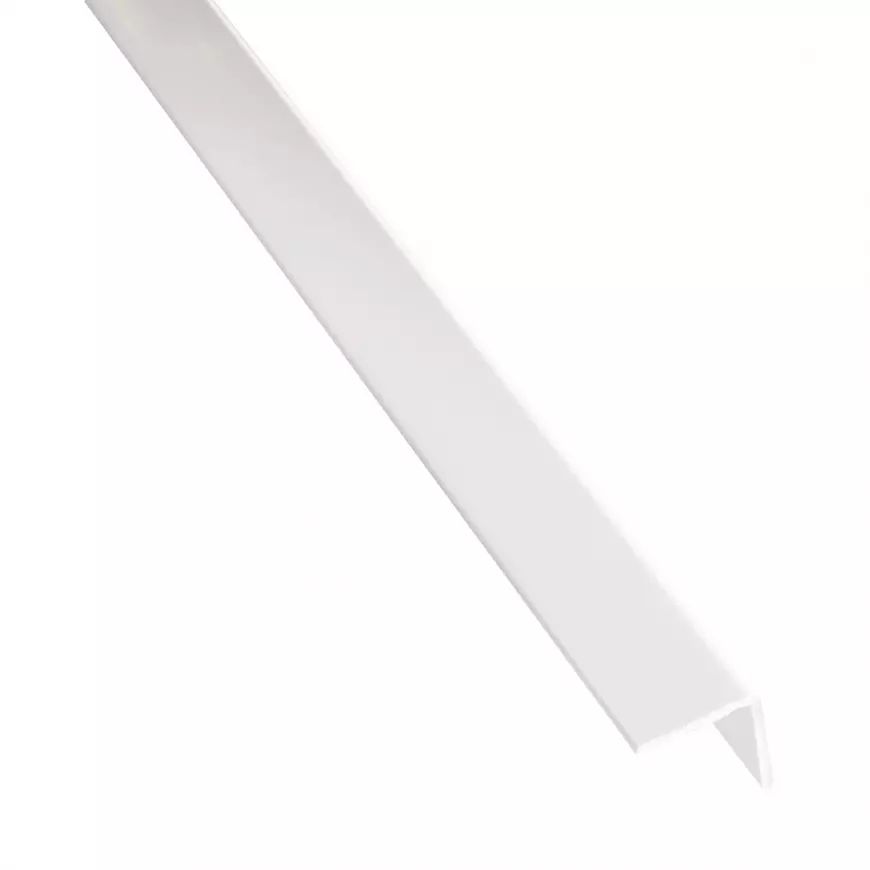 Rohový Profil Samolepící  PVC Bílý Mat 16x16x1000