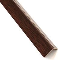 Rohový Profil Samolepící  PVC Tmavé Dřevo 19,5x19,5x1000