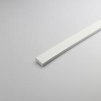 Profil plohý PVC bílý 13x1000