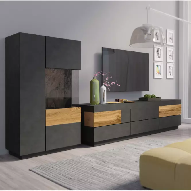 Vitrína Silke 80cm Matera wenge