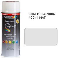 Sprej Crafts stříbrný RAL9006 400ml