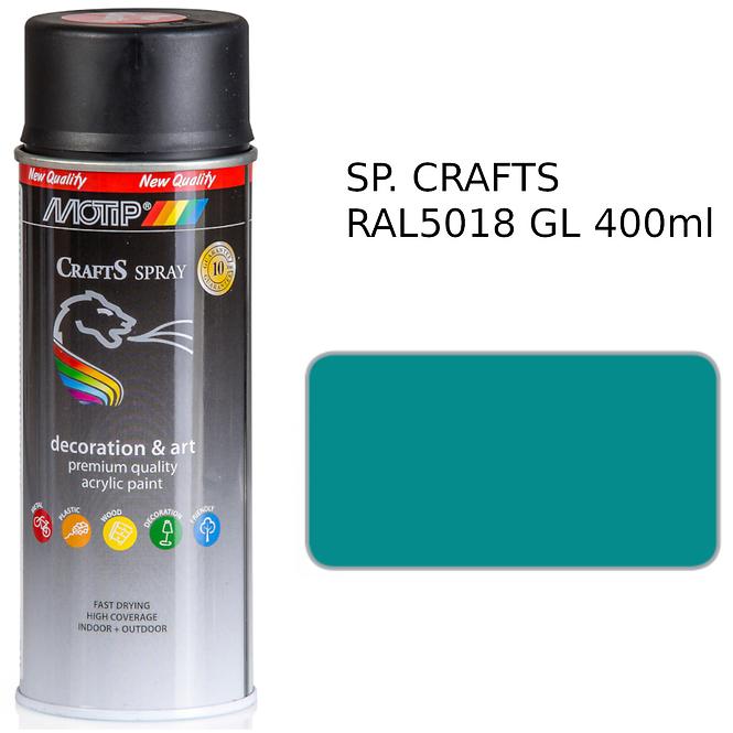Sprej Crafts turquoise RAL5018 400ml